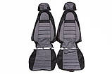 Чохли на сидіння ВАЗ 2110 "Avto-fortuna" Пілот з паралоном сірі (ВАЗ 2170), фото 2