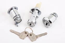 Замок багажника ВАЗ 2105 з циліндрами хром. "Flagmus"