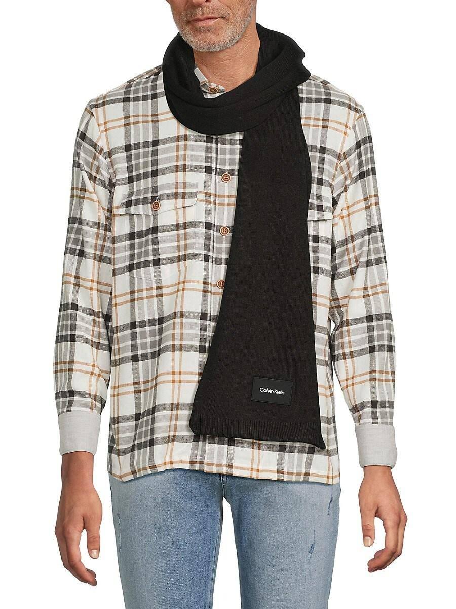 В'язаний шарф Calvin Klein 1159838310 (Чорний One size), фото 1