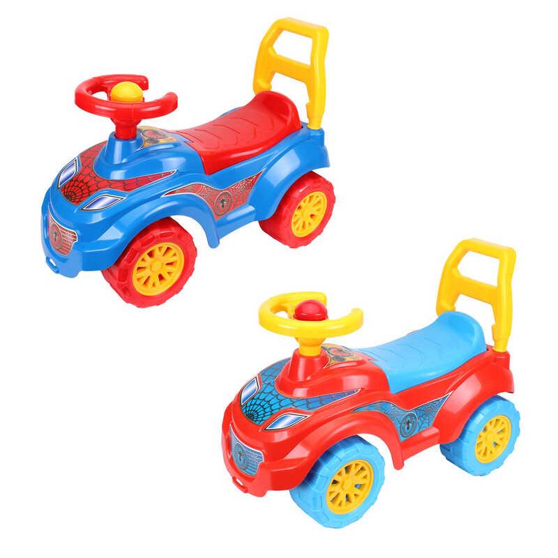 Каталка-толокар Technok Toys Спайдер 3077 (3) дитяча машинка зі звуком, багажник під сидінням, синій, фото 1