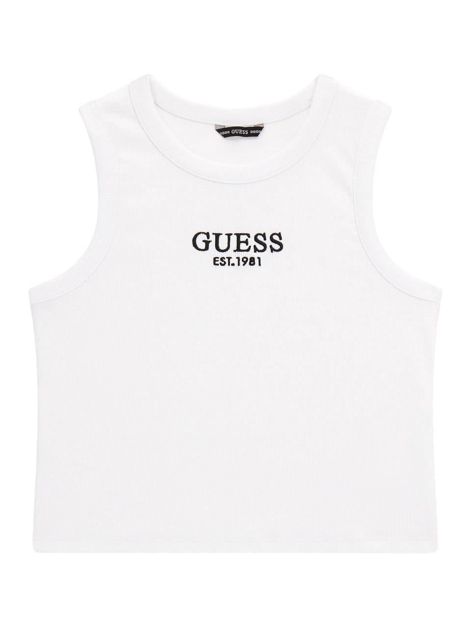 Дитячий топ Guess в рубчик 1159842098 (Білий 7), фото 1