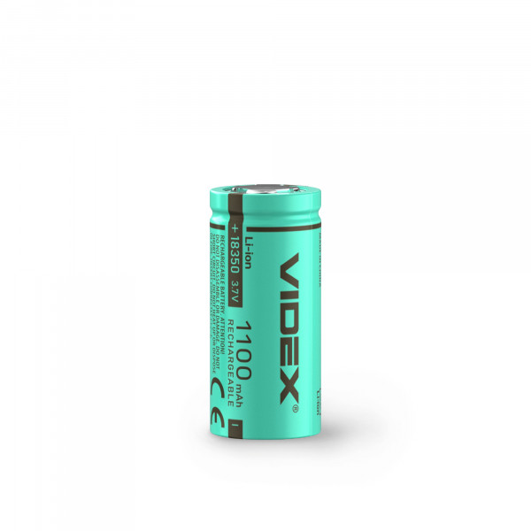 Акумулятор VIDEX Li-ion 18350 (без захисту) 1100mAh bulk/1шт, фото 1