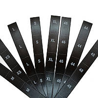 Друковані етикетки зі складом і розмірами для одягу