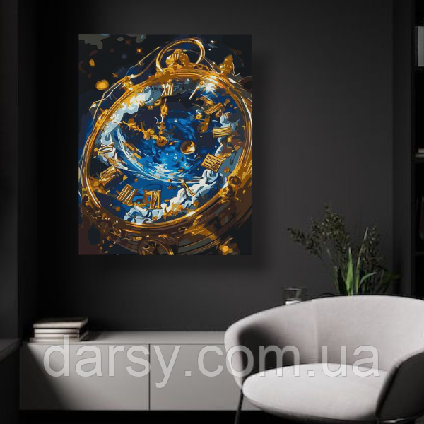 Картина за номерами Origami Сила часу з фарбами металік 40x50 см (LW 3466), фото 1