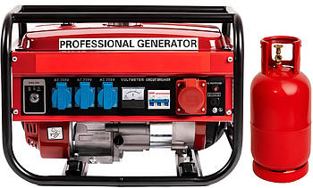 Оригінал 2,5 кВт Extreme Tools Генератор газ/бензин 3-фазний