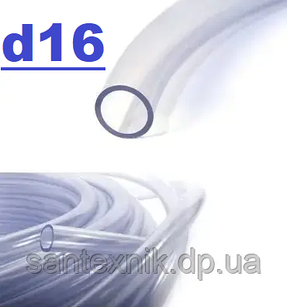 Трубка силіконова прозора (діаметр 16 внутрішній) Evci