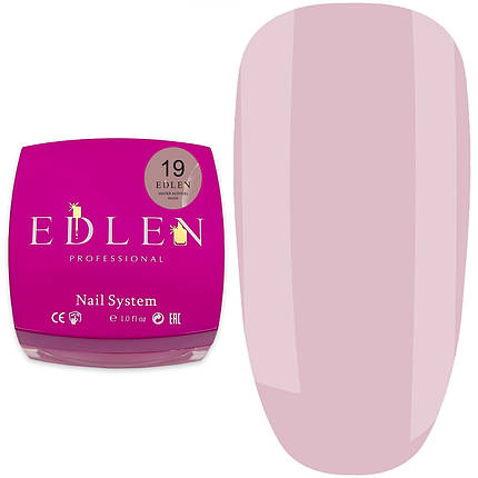 Рідкий акригель EDLEN Professional Water Acrygel Nude №19, 15 мл холодний беж, фото 1