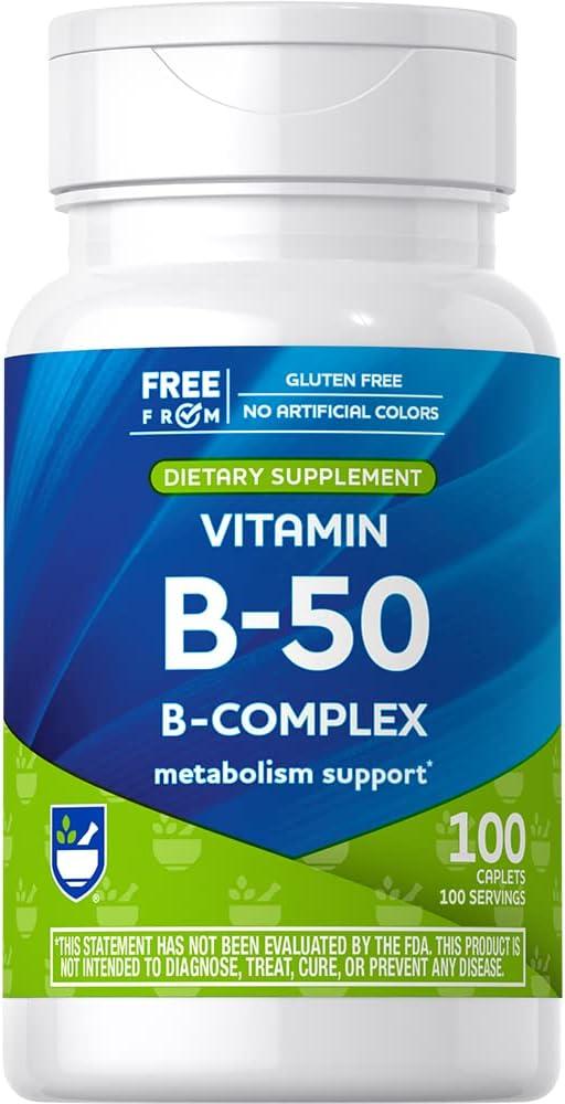 Вітамін В комплекс Rite Aid Vitamin B-50 100 капс.
