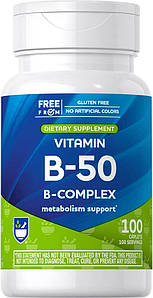 Вітамін В комплекс Rite Aid Vitamin B-50 100 капс.
