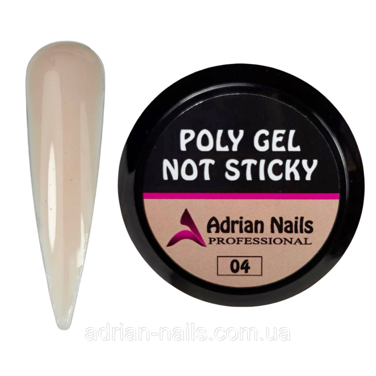 Poly Gel NOT STICKY 04 (Полі гель Без Липкого Шару)