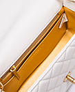💎 Chanel Classic 1.55 Small Single Flap in White/Gold 20 х 12 х 6 см, фото 3