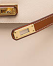 💎 Hermes Epsom Kelly II Sellier 25 Bicolor Beige\Ginger, фото 2