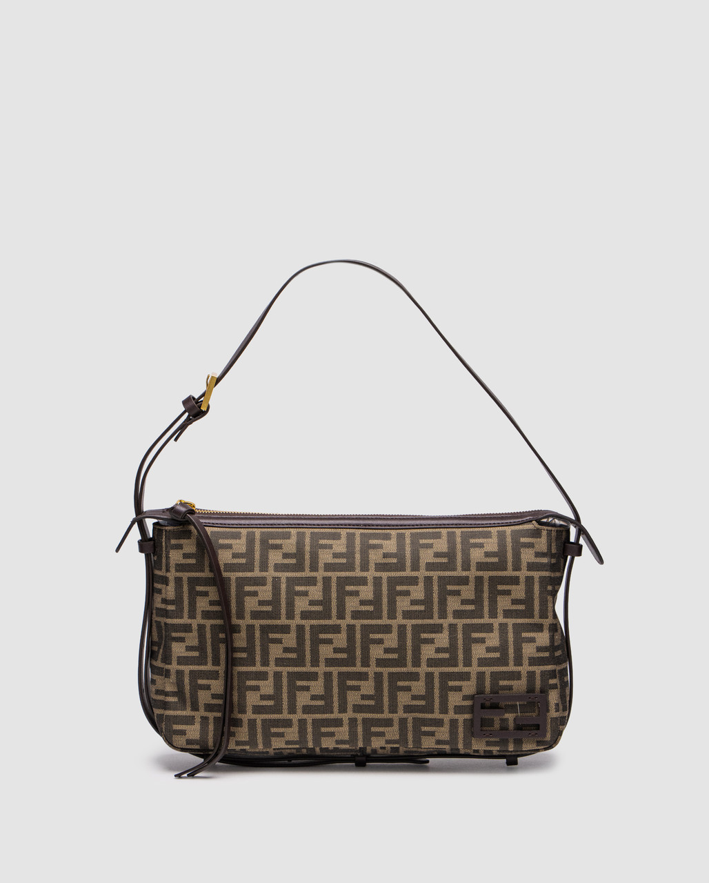 💎 Fendi Brown Zucca Baguette 33 х 19 х 7 см, фото 1