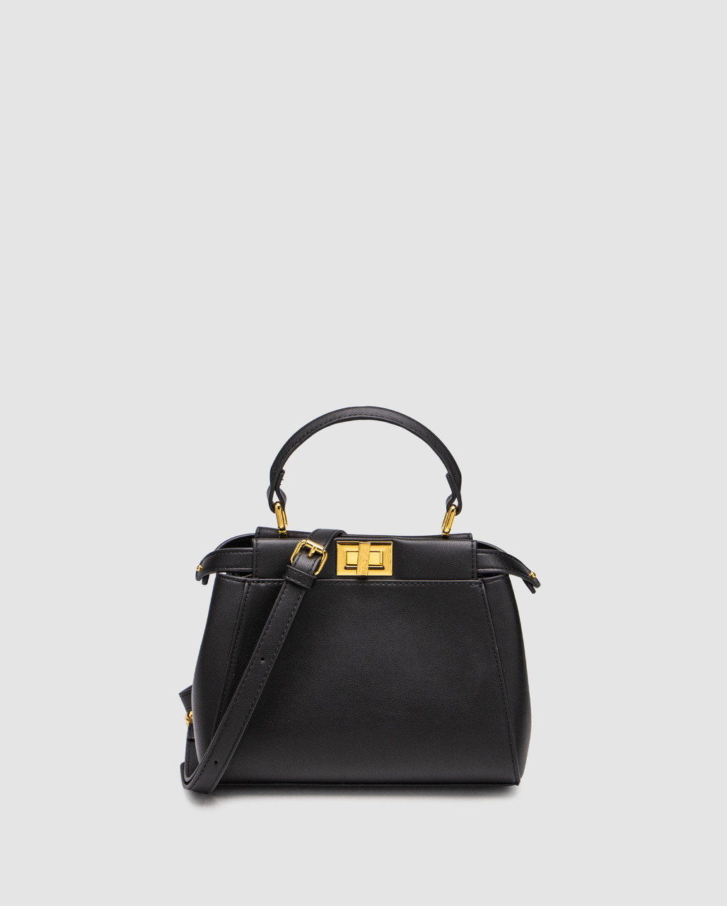 💎 Fendi Peekaboo Mini Black 23 х 15 х 7 см, фото 1