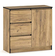 Комод 1Д3Ш Бруклін, Меблі Сервіс, Дуб крафт золотий