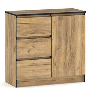 Комод 1Д3Ш Бруклін, Меблі Сервіс, Дуб крафт золотий, фото 2