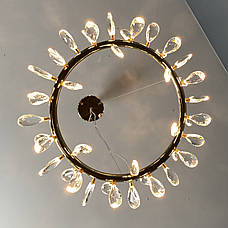 Бронзова люстра "Crystal" 70см 40W (85-6601-42), фото 4