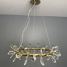 Бронзова люстра "Crystal" 70см 40W (85-6601-42), фото 2