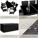 Аллюмінієвий обідній комплект меблів із ротанга + чохол!, фото 8