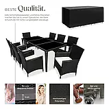 Аллюмінієвий обідній комплект меблів із ротанга + чохол!, фото 7