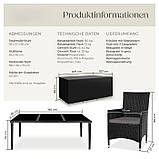 Аллюмінієвий обідній комплект меблів із ротанга + чохол!, фото 10