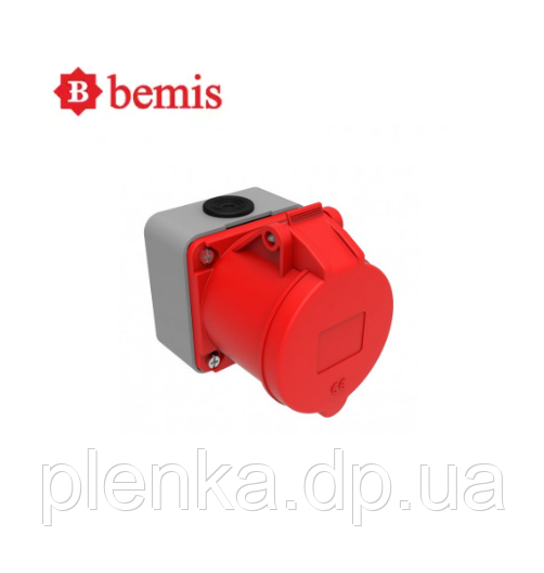 Розетка настінна 380V 5*32A поліамід IP44 Bemis BC1-3505-2510, фото 1