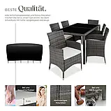 Елегантний набір садових меблів з ротангу 6+1 + чохол, фото 5
