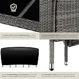 Елегантний набір садових меблів з ротангу 6+1 + чохол, фото 4