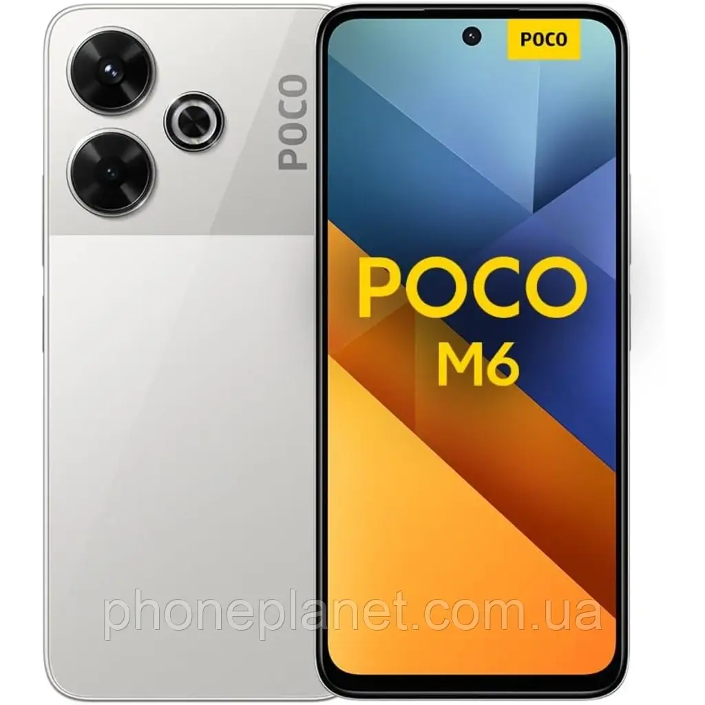 Смартфон POCO M6 4G 8/256GB Silver, фото 1