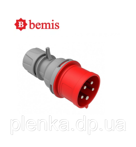 Виделка 380V 5*32A поліамід IP44 Bemis BC1-3505-2011, фото 1