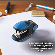 Компактний степлер до 10 аркушів Sultani 7.5x3x4 см, фото 3