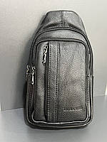 Чоловіча шкіряна сумка бананка-слінг (гуртом/роздріб)