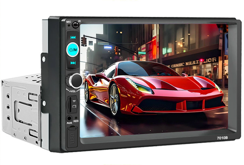 Автомагнітола 1DIN 7010 з 7-дюймовим сенсорним екраном, підтримкою MP5 та CarPlay