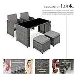 Меблі для відпочинку з ротанга Palermo, світло-сірий колір, фото 5