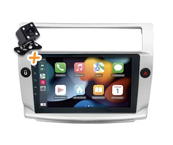 Магнітола для Citroen C4 2004-2014 Android 2/32 ГБ 8-ядер CarPlay 4G QLED