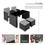 Ротангові меблі на терасу Palermo, темно-сірий колір, фото 7