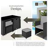 Ротангові меблі на терасу Palermo, темно-сірий колір, фото 9