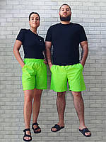 Мужские однотонные летние шорты оптом из ткани бенгалин без подкладки по талии на резинке р.46 50 54 58