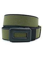 Ремінь тканинний двосторонній Weatro 3,8 х 120 см Хакі + Чорний, фото 3