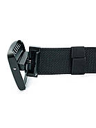 Ремінь тканинний двосторонній Weatro 3,8 х 120 см Хакі + Чорний, фото 4