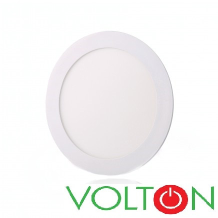 Стельовий світильник LED 12 W R 6400 K вбудований, фото 1