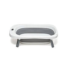 Ванночка  складна силіконова з термометром grey