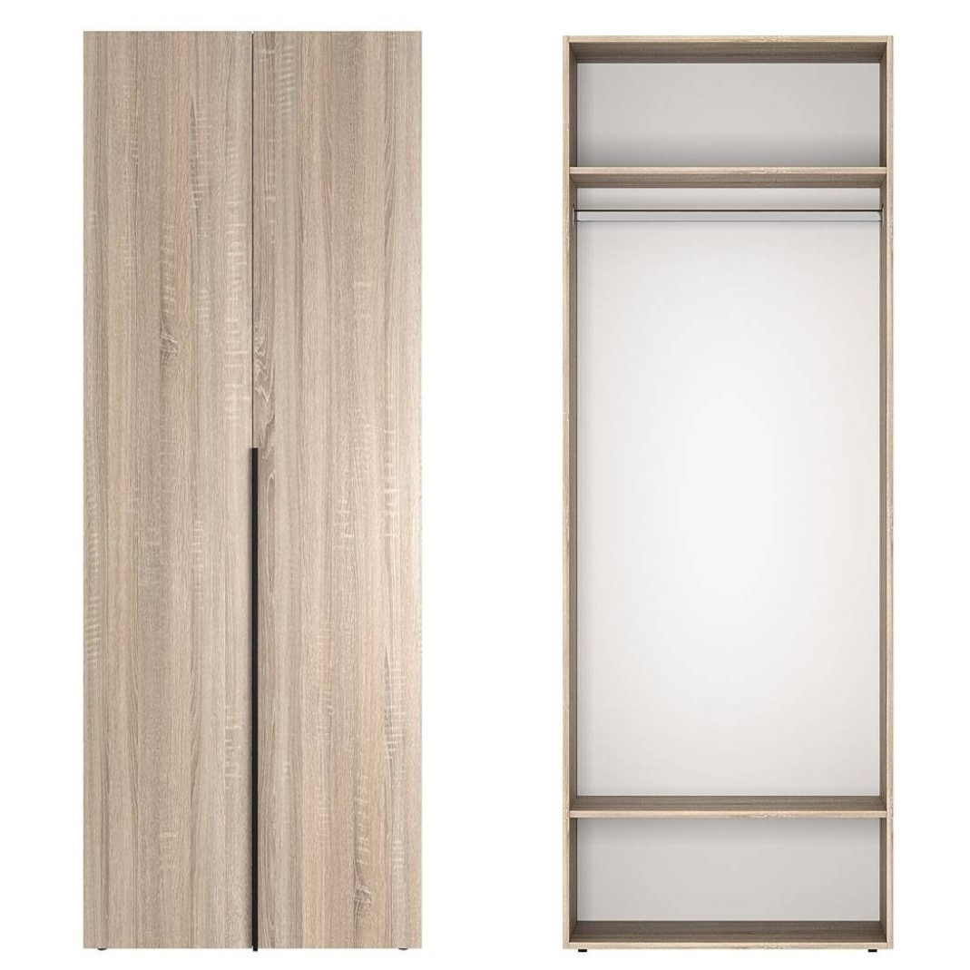 Шафа для одягу двостулкова Light 80x220x50 см дуб сонома ТМ Art In Head