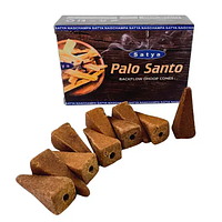 Конуси рідкий дим Пало Санто Backflow Dhoop Cone Satya 10 конусів