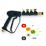 Професійний пістолет для мийки високого тиску Profinstrument з короткою ручкою (M22), фото 10