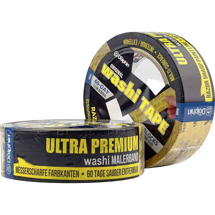 Стрічка малярська Blue Dolphin WASHI -XF7, ULTRA PREMIUM, 30 мм*50 м, фото 1