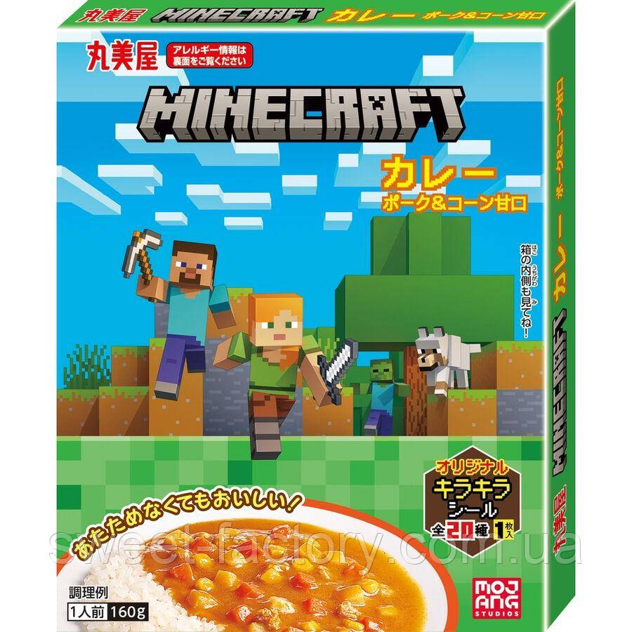 Каррі Marumiya Minecraft Curry Pork & Corn Sweet 160g, фото 1