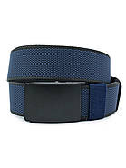 Ремінь тканинний двосторонній Weatro 3,8 х 120 см Синій + Чорний, фото 2