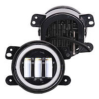 Фары противотуманные 60W 4 дюйма с ДХО и поворотами (2 шт) DAF, фото 4