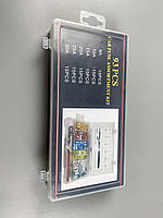 Набір запобіжників 93 шт (5А, 10А, 15А, 20А, 25А, 30А) захоплення + тестер 6-24В пластиковий бокс, фото 5